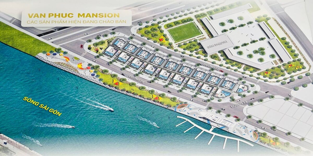 Bán Dinh Thự MANSION Vạn Phúc city [ DT : 10m x23m-Dinh Thự Thô]